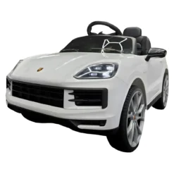 Auto Elettrica per Bambini Porsche Cayenne 12V Bianco Telecomando
