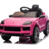 Auto Elettrica per Bambini Porsche Cayenne 12V Rosa Telecomando