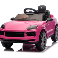 Auto Elettrica per Bambini Porsche Cayenne 12V Rosa Telecomando
