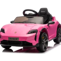 Auto Elettrica per Bambini Porsche Taycan 12V Rosa Telecomando
