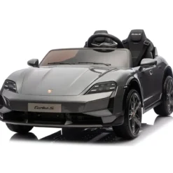 Auto Elettrica per Bambini Porsche Taycan 24V 2 Posti Grigio Bluetooth