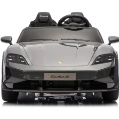 Auto Elettrica per Bambini Porsche Taycan 24V 2 Posti Grigio Bluetooth