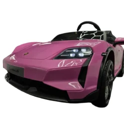 Auto Elettrica per Bambini Porsche Taycan 24V 2 Posti Rosa Bluetooth