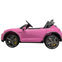 Auto Elettrica per Bambini Porsche Taycan 24V 2 Posti Rosa Bluetooth