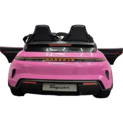 Auto Elettrica per Bambini Porsche Taycan 24V 2 Posti Rosa Bluetooth