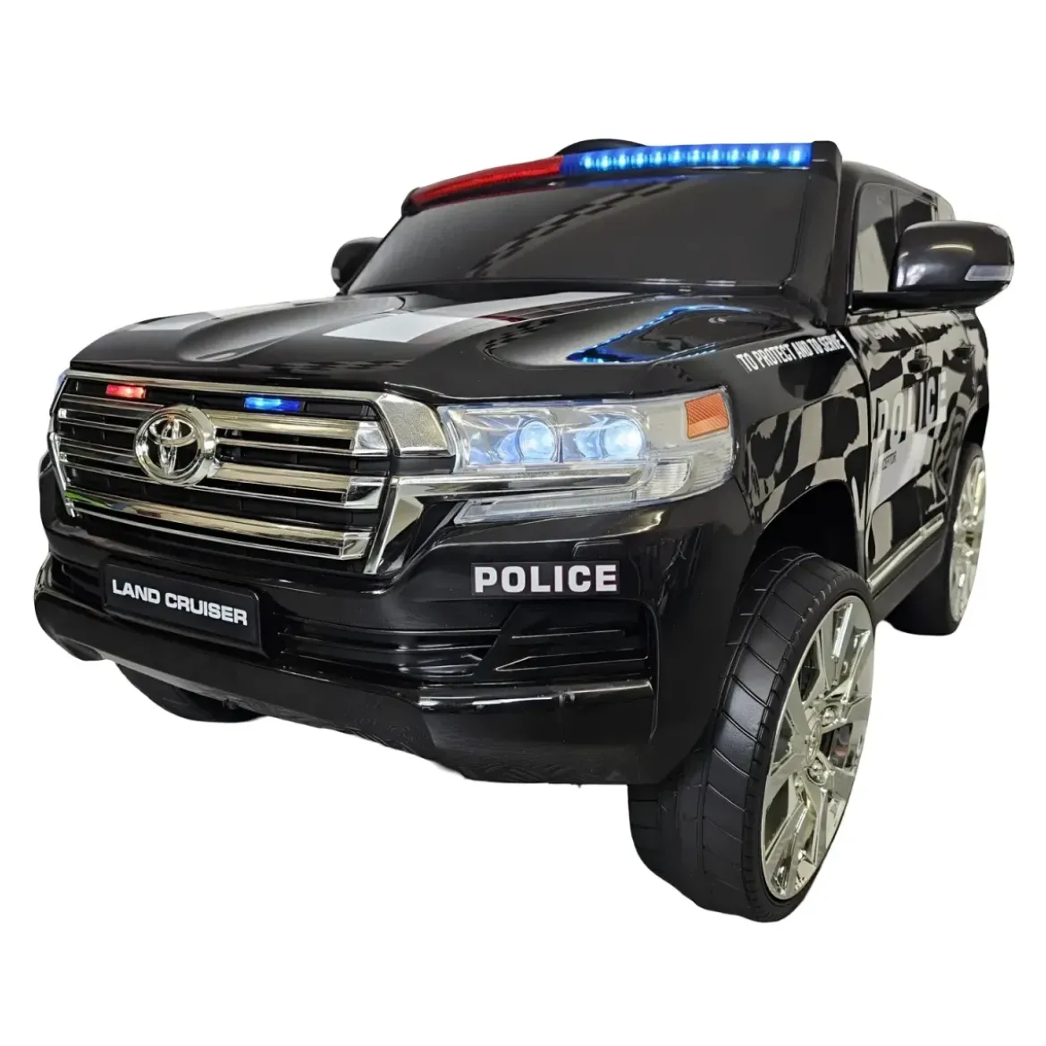 Auto Elettrica per Bambini Polizia 24V con Luci Suoni e Telecomando