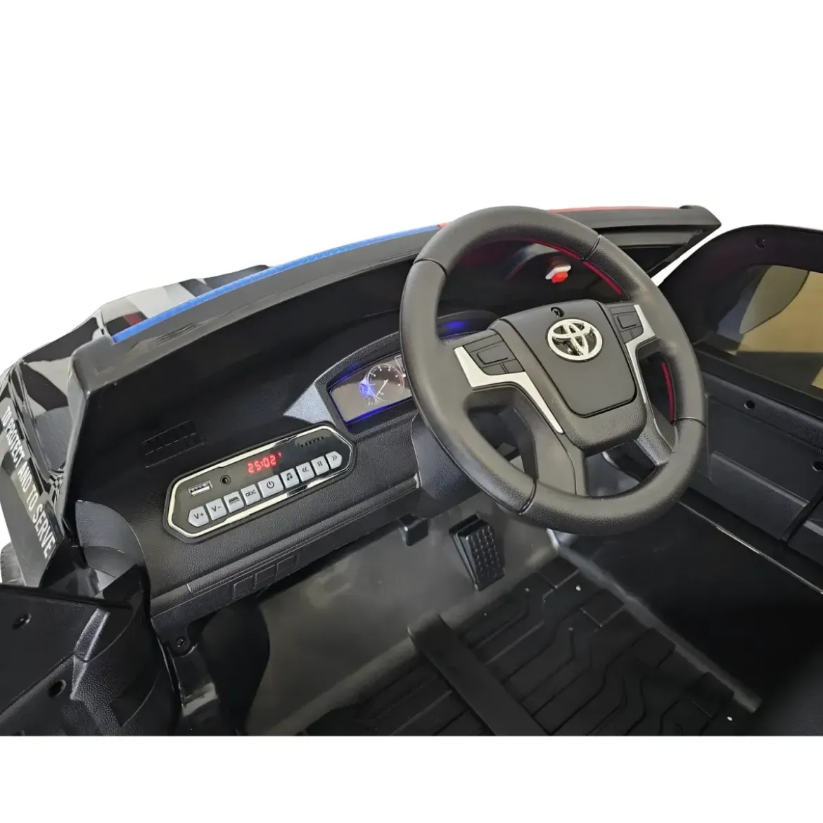 Auto Elettrica per Bambini Polizia 24V con Luci Suoni e Telecomando
