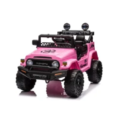 Auto Elettrica per Bambini Toyota Cruiser Fuoristrada Macchina Rosa