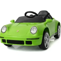 Auto Elettrica per Bambini Verde Porsche Tuning Ruf Telecomando e LED