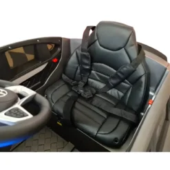 Auto Elettrica per Bambini 12V Grigio con Telecomando e Luci LED
