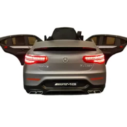 Auto Elettrica per Bambini 12V Grigio con Telecomando e Luci LED