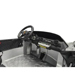 Auto Elettrica per Bambini 24V Porsche 2 Posti Grigio con Luci e Musica