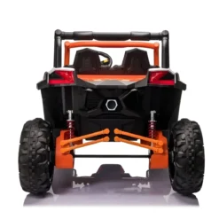 Auto Elettrica 2 Posti per Bambini 24V Fuoristrada UTV Arancione