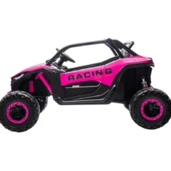 Auto Elettrica 24V per Bambini Due Posti Rosa Fuoristrada UTV