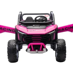 Auto Elettrica 24V per Bambini Due Posti Rosa Fuoristrada UTV