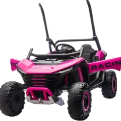 Auto Elettrica 24V per Bambini Due Posti Rosa Fuoristrada UTV