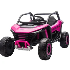 Auto Elettrica 24V per Bambini Due Posti Rosa Fuoristrada UTV