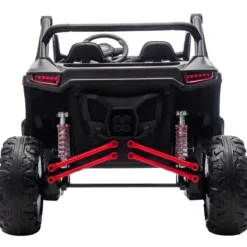 Auto Elettrica 24V per Bambini Due Posti Nero Fuoristrada UTV