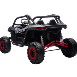 Auto Elettrica 24V per Bambini Due Posti Nero Fuoristrada UTV