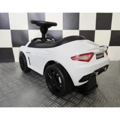 Auto Maserati Gran Cabrio Bianca Cavalcabile a Spinta per Bambini