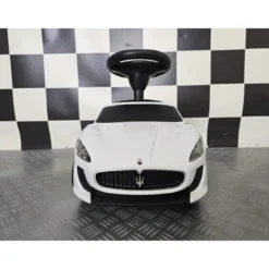 Auto Maserati Gran Cabrio Bianca Cavalcabile a Spinta per Bambini