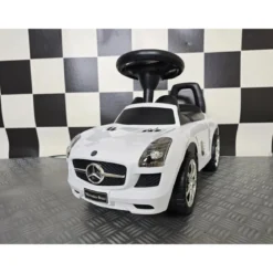 Auto Mercedes SLS Bianca Cavalcabile per Bambini
