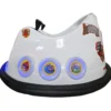 Autoscontro Elettrica Bambini Angry Birds 6V Bianco Paraurti in Gomma