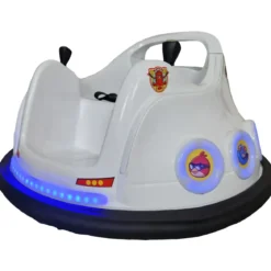 Autoscontro Elettrica Bambini Angry Birds 6V Bianco Paraurti in Gomma