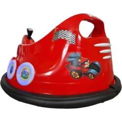 Autoscontro per Bambini Angry Birds 6V Rosso con Joystick e Telecomando