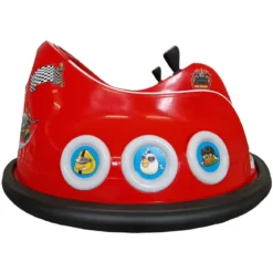 Autoscontro per Bambini Angry Birds 6V Rosso con Joystick e Telecomando