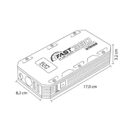 Avviatore Portatile 8K 12V 10Ah con Power Bank e Luce LED Integrata