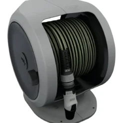 Avvolgitubo da Giardino Portatile 20m ABS Maniglia Lancia Multigetto