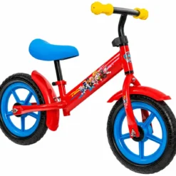 Balance Bike Bicicletta Bambini Paw Patrol Rosso Senza Pedali 2-3 Anni