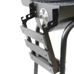 Barbecue a Carbone con Affumicatore e Griglia Inox con Coperchio