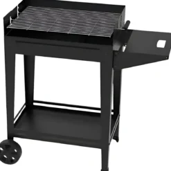 Barbecue a Carbone da Esterno con Griglia Regolabile in Acciaio Cromato