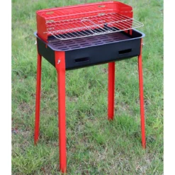 Barbecue a Carbonella Acciaio Portatile Griglia Carbone BBQ da Esterno Giardino