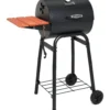 Barbecue a Carbonella Carbone Portatile Legna BBQ con Coperchio Griglia Ghisa