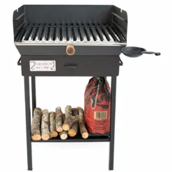 Barbecue a Carbonella Ferro Griglia Acciaio Inox Carbone BBQ da Balcone Giardino