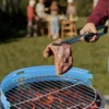 Barbecue a Carbonella Tondo da Esterno Griglia Regolabile 33x43 cm