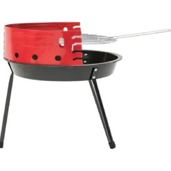 Barbecue a Carbonella Tondo da Campeggio altezza cottura 23 cm