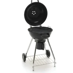 Barbecue a Carbone Rotondo Pupo Diam 47 Griglia Acciaio inox Grigliata 56x60xh82