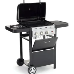 Barbecue a Gas BBQ Griglia con Coperchio Bruciatori Fornello Cottura Australiana
