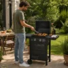Barbecue a Gas 2 Bruciatori Acciaio Inox 5 kW Griglia in Ghisa Smaltata