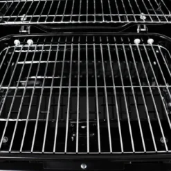 Barbecue a Gas 2 Bruciatori da Giardino 7,5 kW con Ripiano Ruote