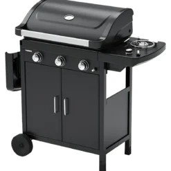 Barbecue a Gas Campignaz Compact 3 EXS con Griglia e Piastra Reversibile