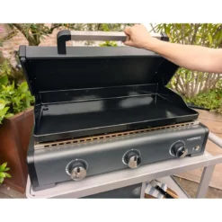 Barbecue a Gas Campignaz Plancha 3 Fuochi 76x56x31 cm Piastra Ghisa