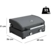 Barbecue a Gas Campignaz Plancha 65x56x31 cm 2 Fuochi Piastra Ghisa