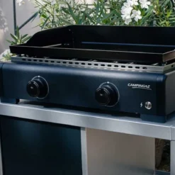 Barbecue a Gas Campignaz Plancha da Tavolo 2 Bruciatori 6kW Acciaio