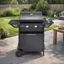 Barbecue a Gas con doppia Griglia di cottura e Forno Laterale