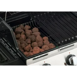 Barbecue a Gas con Pietra Lavica Australiano 3 Bruciatori Fornello BBQ Coperchio